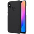 Пластиковый чехол с пленкой Nillkin Super Frosted Shield Черный для Xiaomi Mi8(#3)