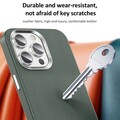 Кожаный чехол Mutural Deluxe Leather Case синий для Apple iPhone 15 Pro Max(#2)