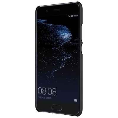 Пластиковый чехол с пленкой Nillkin Super Frosted Shield Black для Huawei Ascend P10(2)