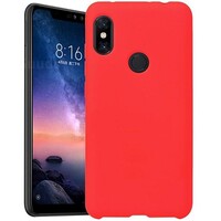 Силиконовый чехол Silicone Case красный для Xiaomi Redmi 7