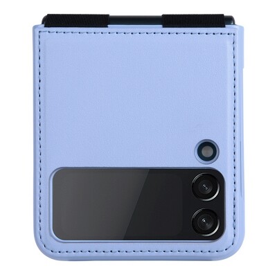 Кожаный чехол Nillkin Qin Pro Plain Leather Case Лавандовый для Samsung Galaxy Z Flip 4(2)