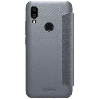 Полиуретановый чехол книга Nillkin Sparkle Leather Case Черный для Xiaomi Redmi 7(2)