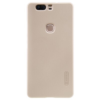 Пластиковый чехол с пленкой Nillkin Super Frosted Shield Gold для Huawei Honor V8(1)