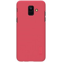 Пластиковый чехол с пленкой Nillkin Super Frosted Shield Красный для Samsung Galaxy A6 (2018)