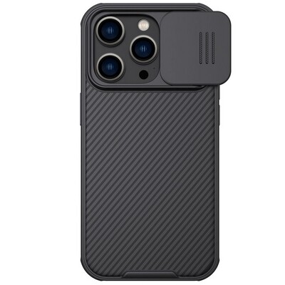 Чехол-накладка с пластиной Magsafe Nillkin CamShield Pro Magnetic Черная для Apple iPhone 14 Pro Max(1)