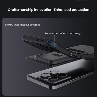 Чехол-накладка Nillkin CamShield Pro Синяя для Xiaomi 14T Pro(3)