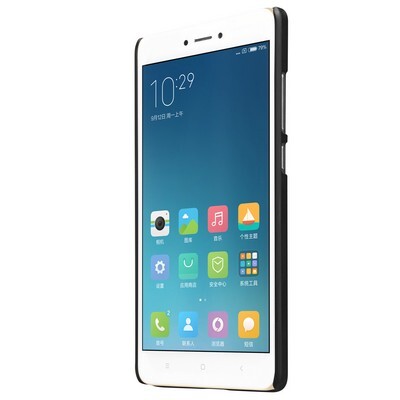 Пластиковый чехол с пленкой Nillkin Super Frosted Shield Black для Xiaomi Redmi Note 4X(2)