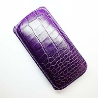 Кожаный чехол Abilita Leather Case Purple Crocodile для Nokia Lumia 630