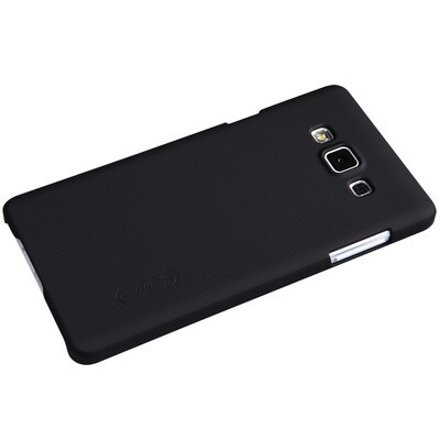 Пластиковый чехол с пленкой Nillkin Super Frosted Shield Black для Samsung Galaxy A7(3)