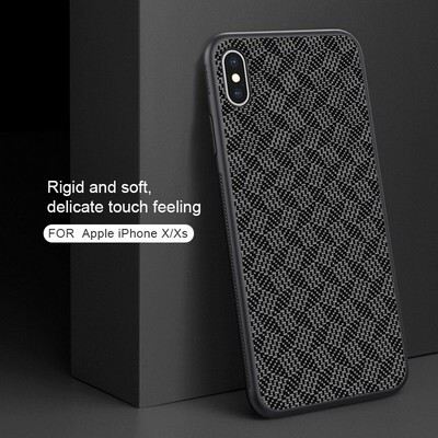 Защитный чехол Nillkin Synthetic Fiber-Plaid Черный для Apple iPhone Xs(4)