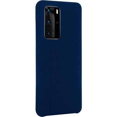 Силиконовый чехол Silicone Case синий для Huawei P40(3)