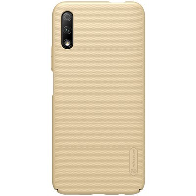 Пластиковый чехол с подставкой Nillkin Super Frosted Shield Золотой для Huawei Honor 9X(1)