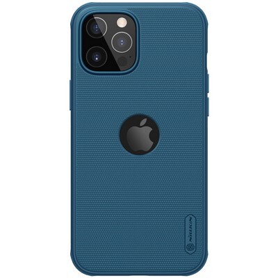 Пластиковый чехол с подставкой Nillkin Super Frosted Shield Pro Синий для Apple iPhone 12 Pro(1)