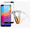 Противоударное защитное стекло на весь экран Full Screen Cover черное для Huawei Y6 Prime (2018)/Honor 7C(#4)