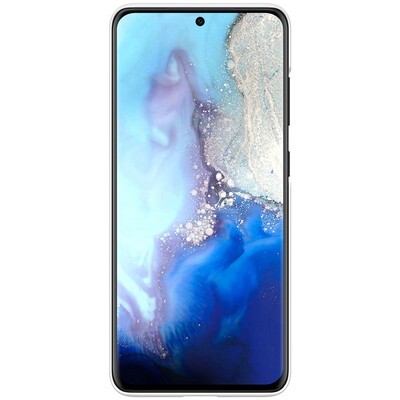 Пластиковый чехол с подставкой Nillkin Super Frosted Shield Белый для Samsung Galaxy S20(2)