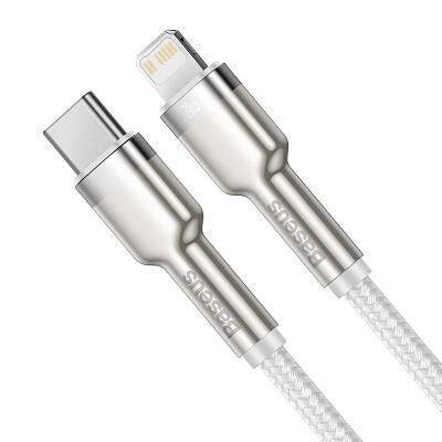 Кабель Baseus Cafule Metal Type-C to Lightning PD 20W (1m) (CATLJK-A02)(2)