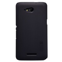 Пластиковый чехол с пленкой Nillkin Super Frosted Shield Black для Sony Xperia E4G