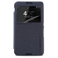 Полиуретановый чехол Nillkin Sparkle Leather Case Black для Sony Xperia E4