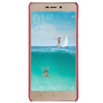 Пластиковый чехол с пленкой Nillkin Super Frosted Shield Red для Xiaomi RedMi 3 Pro/RedMi 3S(2)