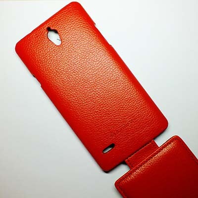 Кожаный чехол Armor Case Red для Huawei Ascend G700(3)