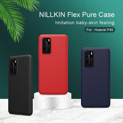 Силиконовый чехол-накладка Nillkin Flex Pure Case Красный для Huawei P40(6)