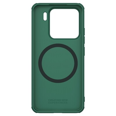 Пластиковый чехол с пластиной Magsafe Nillkin Super Frosted Shield Pro Magnetic Case Зеленый для Xiaomi 15(3)