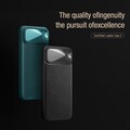 Силиконовая накладка c пластиной MagSafe Nillkin CamShield Leather Case S Синяя для Apple iPhone 14 Plus(#8)