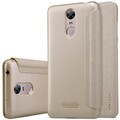 Полиуретановый чехол книга Nillkin Sparkle Leather Case Gold для Huawei Enjoy 6(#3)