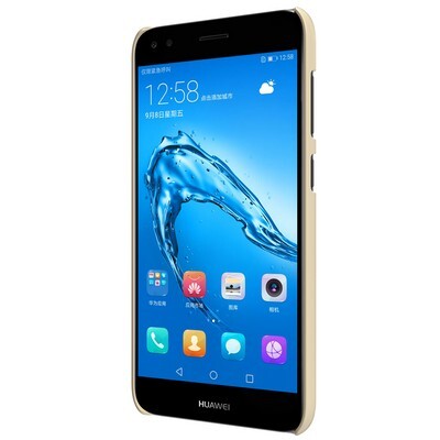 Пластиковый чехол с пленкой Nillkin Super Frosted Shield Gold для Huawei P9 Lite Mini\ Y6 Pro 2017(2)