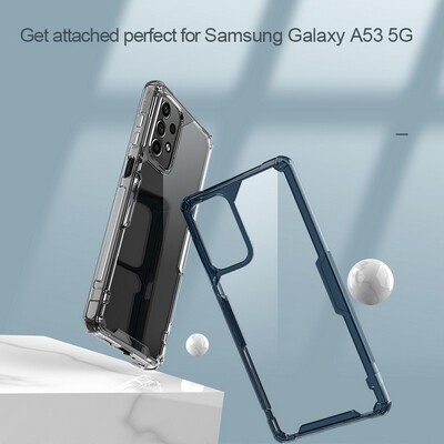 Силиконовый чехол Nillkin Nature TPU Pro Case Синий для Samsung Galaxy A53(7)