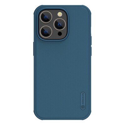 Пластиковый чехол с пластиной Magsafe Nillkin Super Frosted Shield Pro Magnetic Case Синий для Apple iPhone 14 Pro(1)