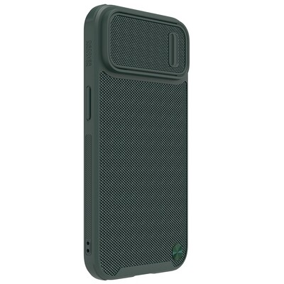 Чехол пластиной Magsafe Nillkin Textured S Magnetic Case Зеленый для Apple iPhone 14(3)