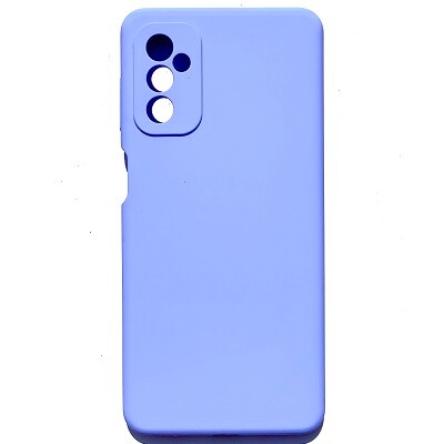 Силиконовый чехол Silicone Case с логотипом лавандовый для Samsung Galaxy M52(1)