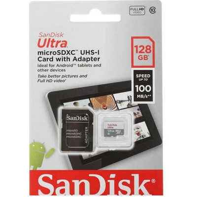 Карта SanDisk Ultra microSDHC/microSDXC UHS-I 128GB(2)