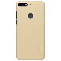 Пластиковый чехол с пленкой Nillkin Super Frosted Shield Золотой для Huawei Y7 Prime (2018)\ Honor 7C Pro
