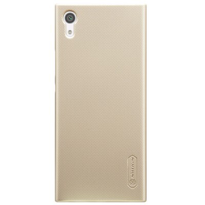 Пластиковый чехол с пленкой Nillkin Super Frosted Shield Gold для Sony Xperia XA1(1)