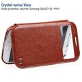 Кожаный чехол-книга HOCO Crystal leather Case Brown для Samsung i9190 Galaxy S4 mini(#2)