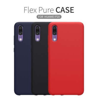 Чехол бампер Nillkin Flex Pure Case Красный для Huawei P20(6)