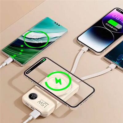 Remax Lecho series 20W+22.5W PD+QC Cabled magnetic wireless fast charging power bank 10000mAh черный(5)