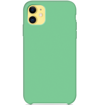 Силиконовый чехол мятный для Apple iPhone 11(5)