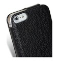 Кожаный чехол книга Melkco Leather Case Diary Flip Type Black LC для Apple iPhone 5/5s/SE(#4)