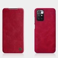 Кожаный чехол Nillkin Qin Leather Case Красный для Xiaomi Redmi 10 / Redmi 10 2022(#4)