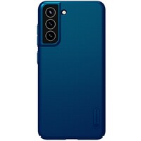 Пластиковый чехол с подставкой Nillkin Super Frosted Shield Синий для Samsung Galaxy S21 FE