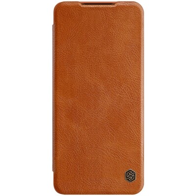 Кожаный чехол Nillkin Qin Leather Case Коричневый  для Huawei P50 Pro(1)
