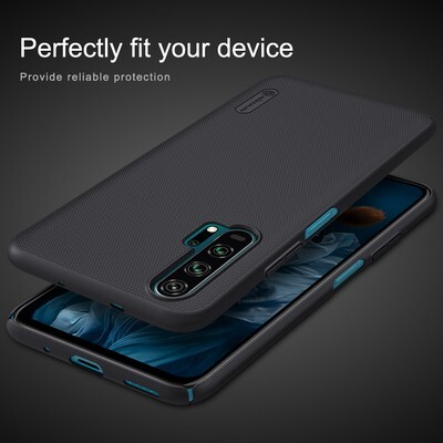 Пластиковый чехол с подставкой Nillkin Super Frosted Shield Черный для Huawei Honor 20 Pro(4)