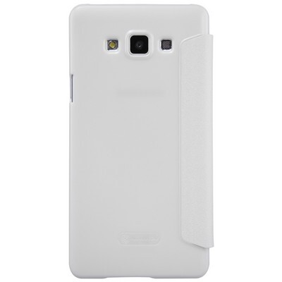 Полиуретановый чехол Nillkin Sparkle Leather Case White для Samsung Galaxy A7(2)