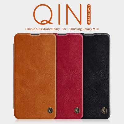 Кожаный чехол Nillkin Qin Leather Case Красный для Samsung Galaxy M10(5)