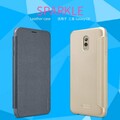 Полиуретановый чехол книга Nillkin Sparkle Leather Case Black (Черный) для Samsung Galaxy C8\ J7 Plus(#5)