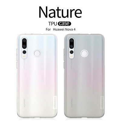 Силиконовый чехол Nillkin Nature TPU Case Серый для Huawei Nova 4(4)