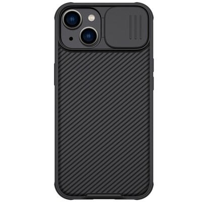 Чехол-накладка с пластиной Magsafe Nillkin CamShield Pro Magnetic Черная для Apple iPhone 14 Plus(1)